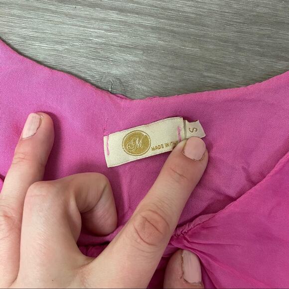 M Dropped Waist Ombré Dress Pink Size S - Picture 5 of 6